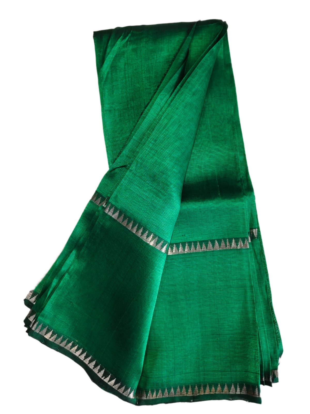 Mangalgiri Cotton Silk Bottle Green