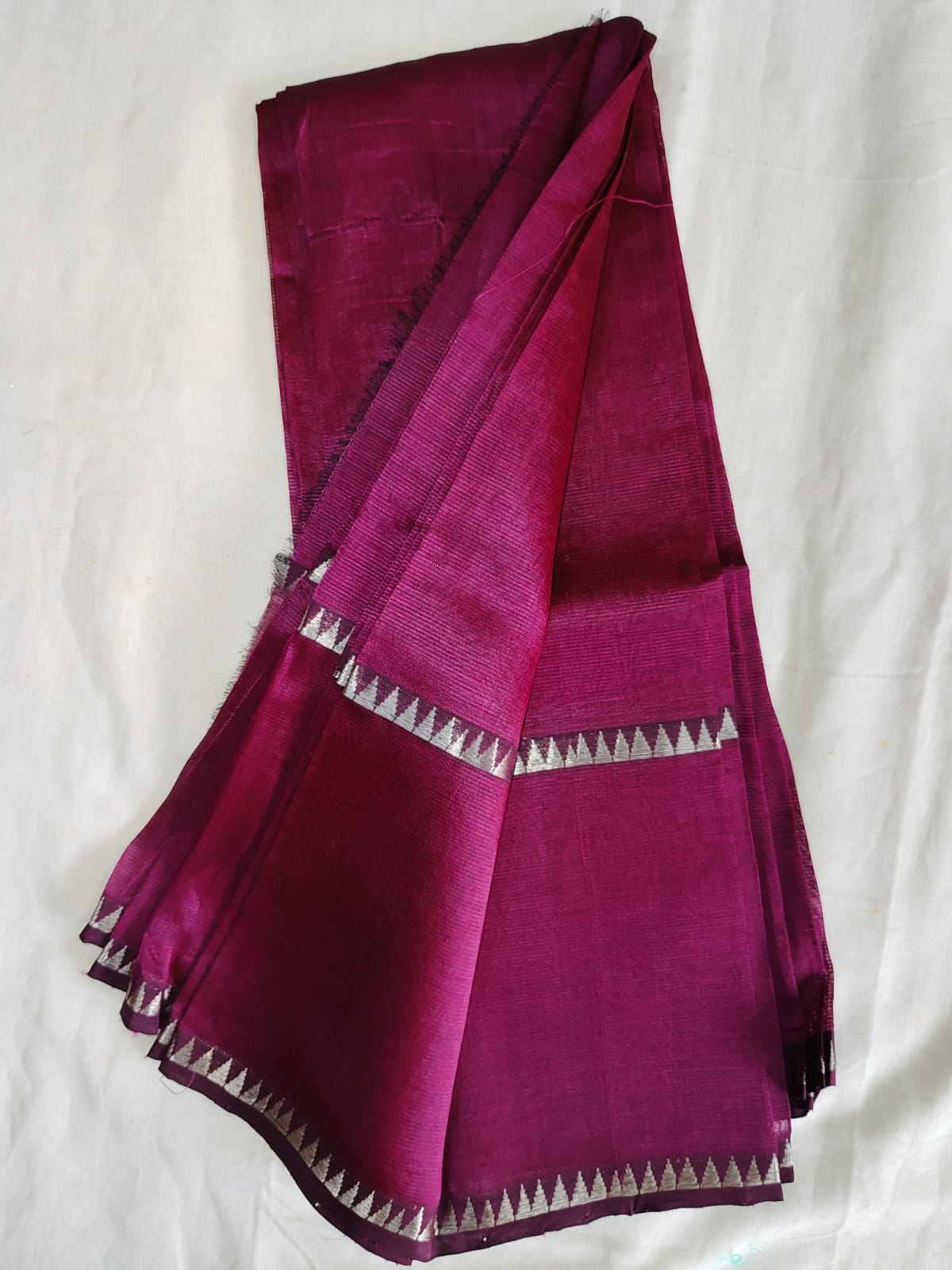 Mangalgiri cotton silk Purple