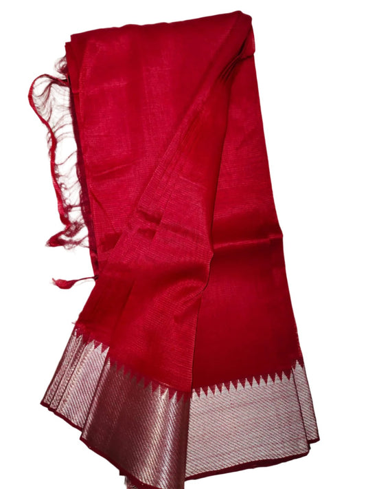 Mangalgiri Cotton Silk Red