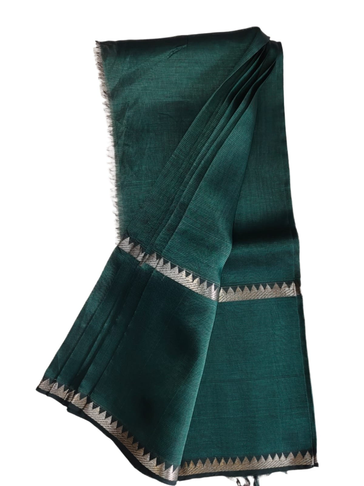 Mangalgiri Cotton Silk Emerald Green