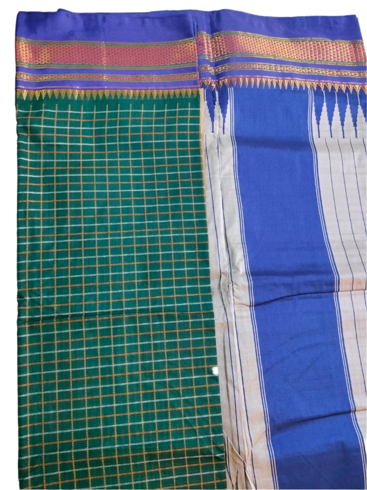 Ilkal Cotton Silk Saree Green