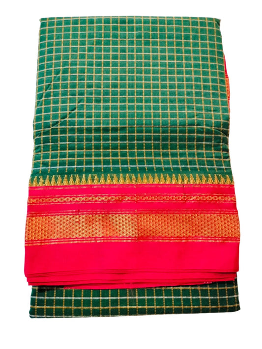 Ilkal Cotton Silk Saree Green