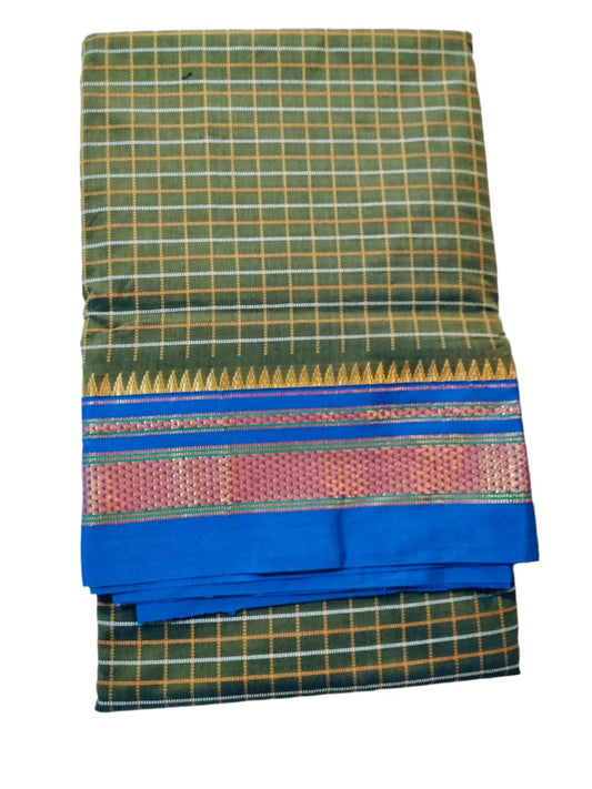 Ilkal Cotton Silk Saree Green