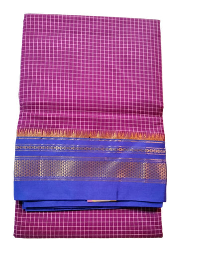 Ilkal Cotton Silk Saree Purple pink