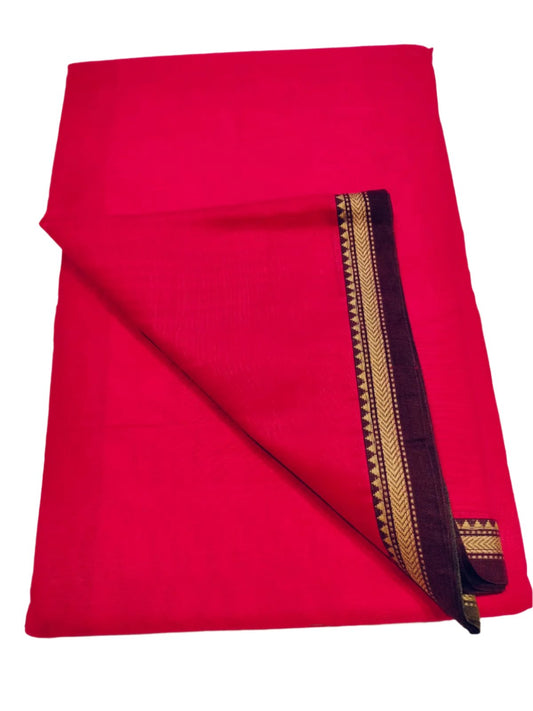 Narayanpet Cotton Saree Dark Pink