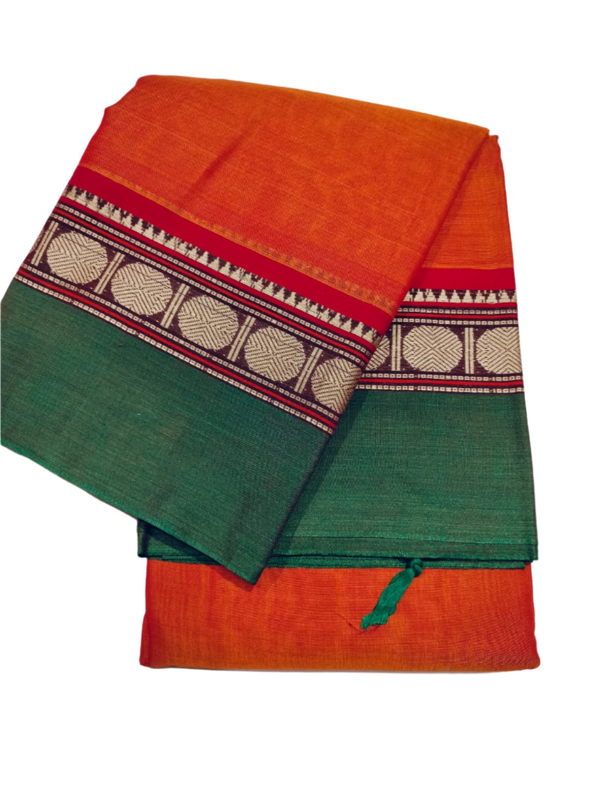 Narayanpet Cotton Saree Orange