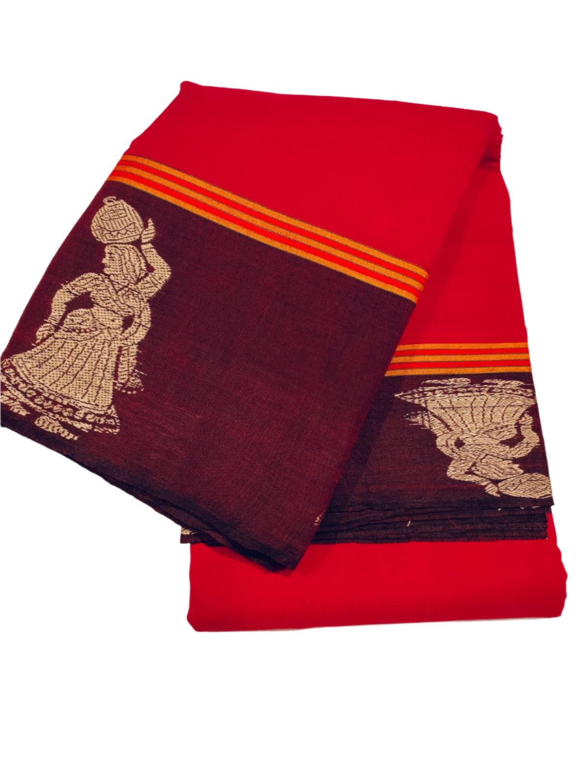 Narayanpet Cotton Saree Red