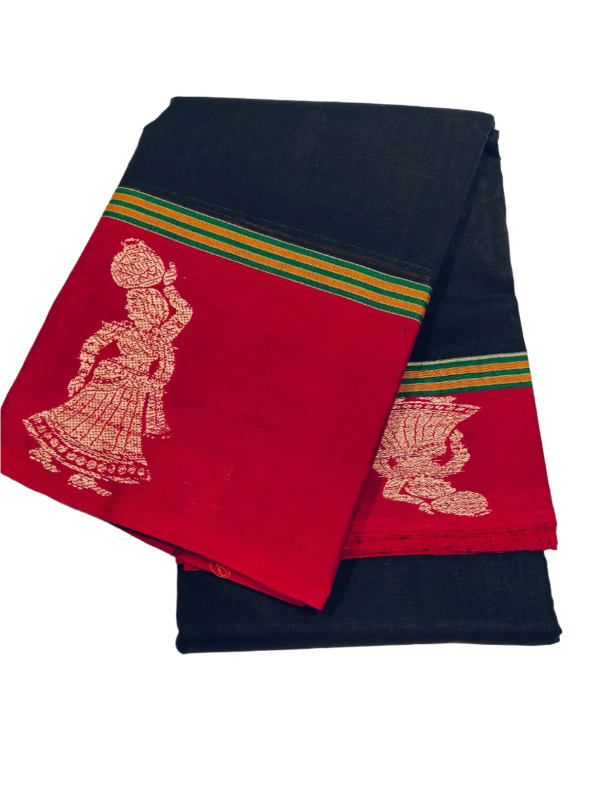 Narayanpet cotton saree Black