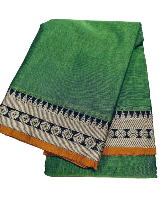 Narayanpet Cotton Saree Green