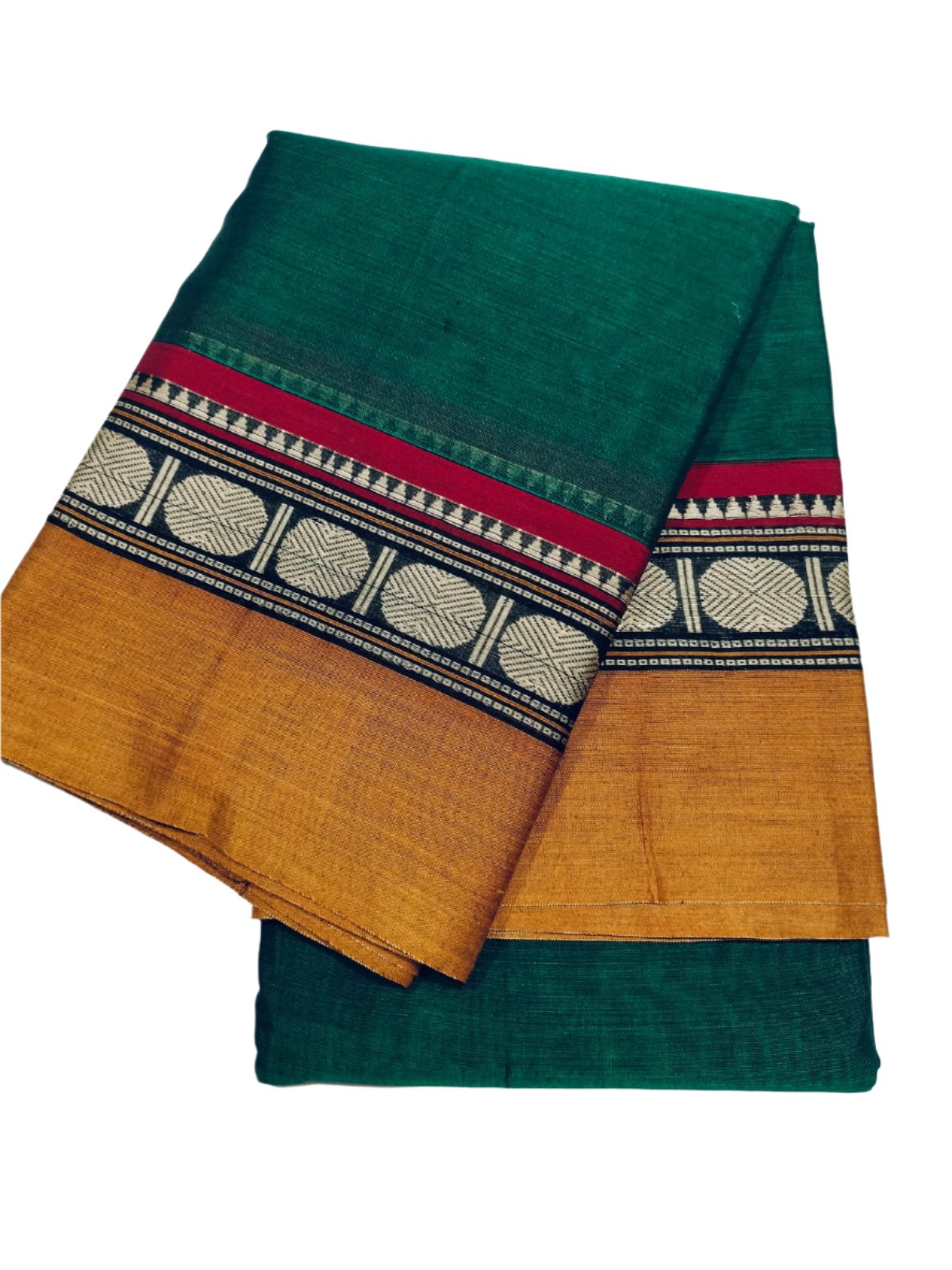 Narayanpet Cotton Saree Green