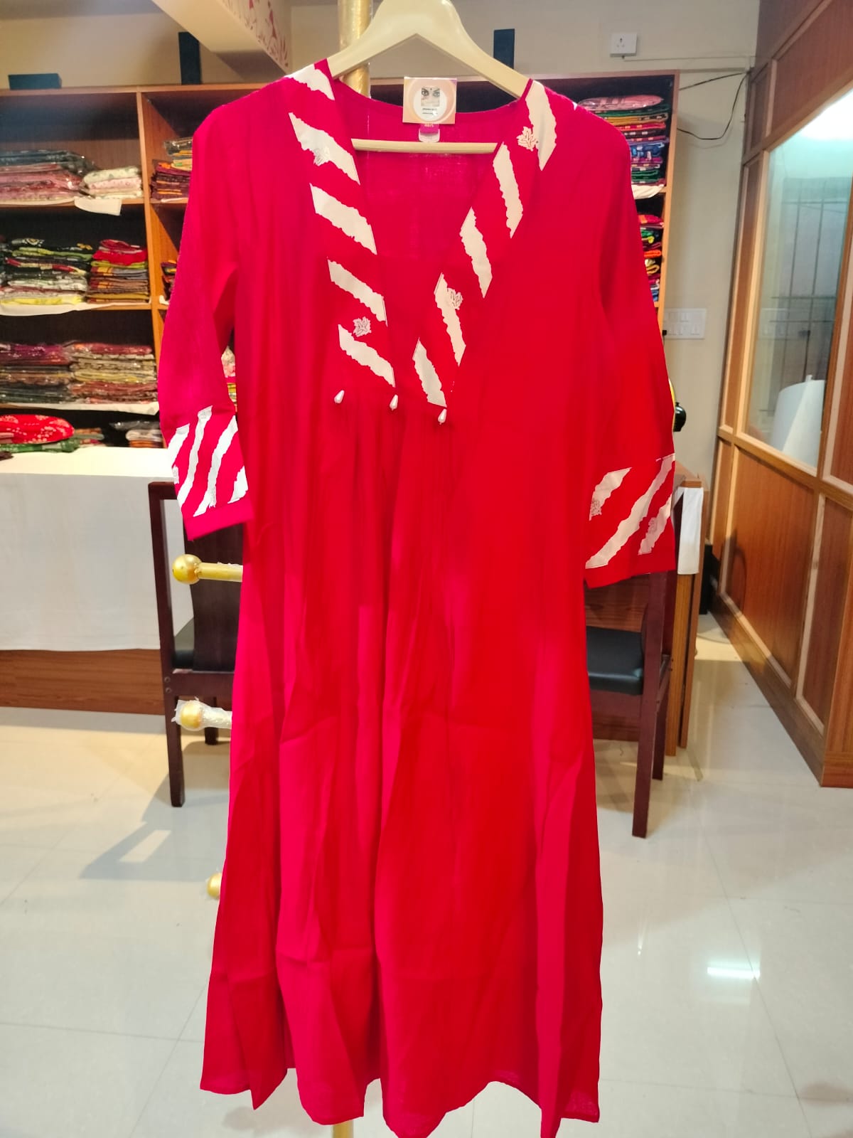 Designer Silk Salwar RED