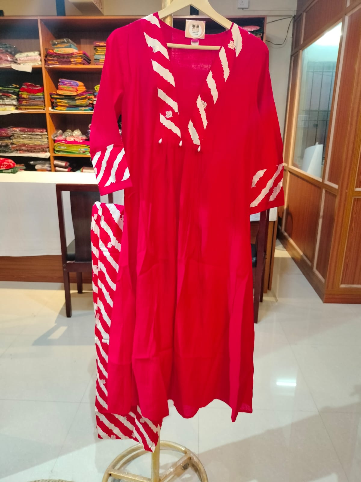 Designer Silk Salwar RED