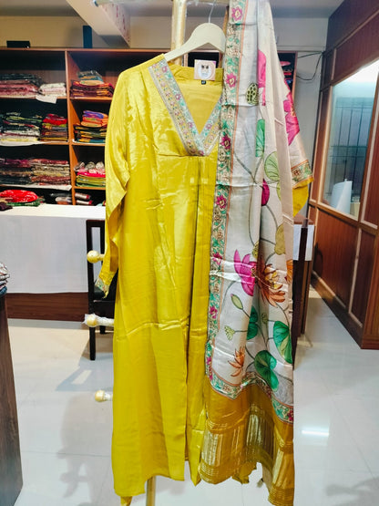 Designer Wear Gajji Silk Salwar