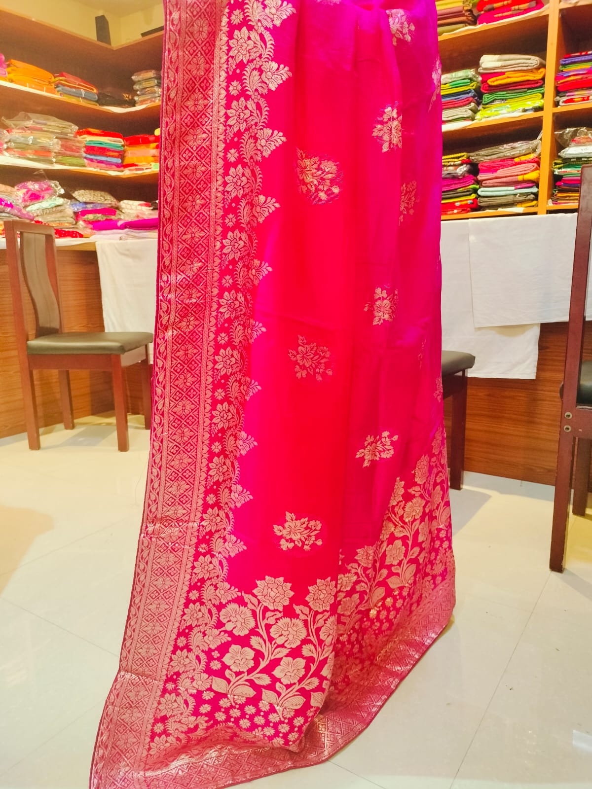 Designer Saree Majenta