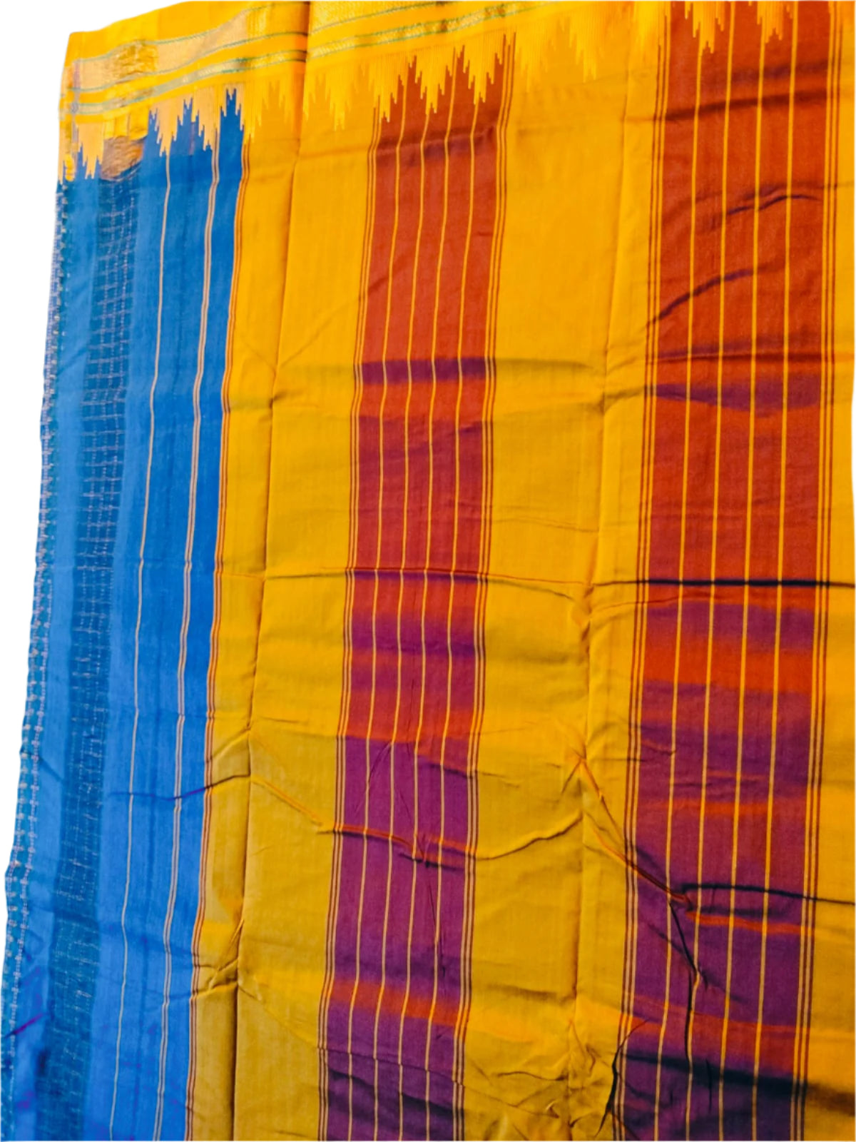 Ilkal Cotton Saree with Tope Teni Pallu