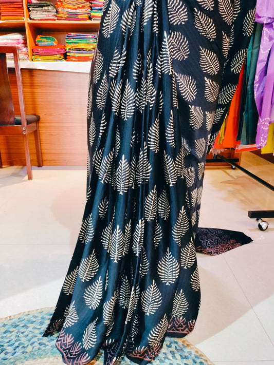 Vanaspati Pure Modal Silk Black