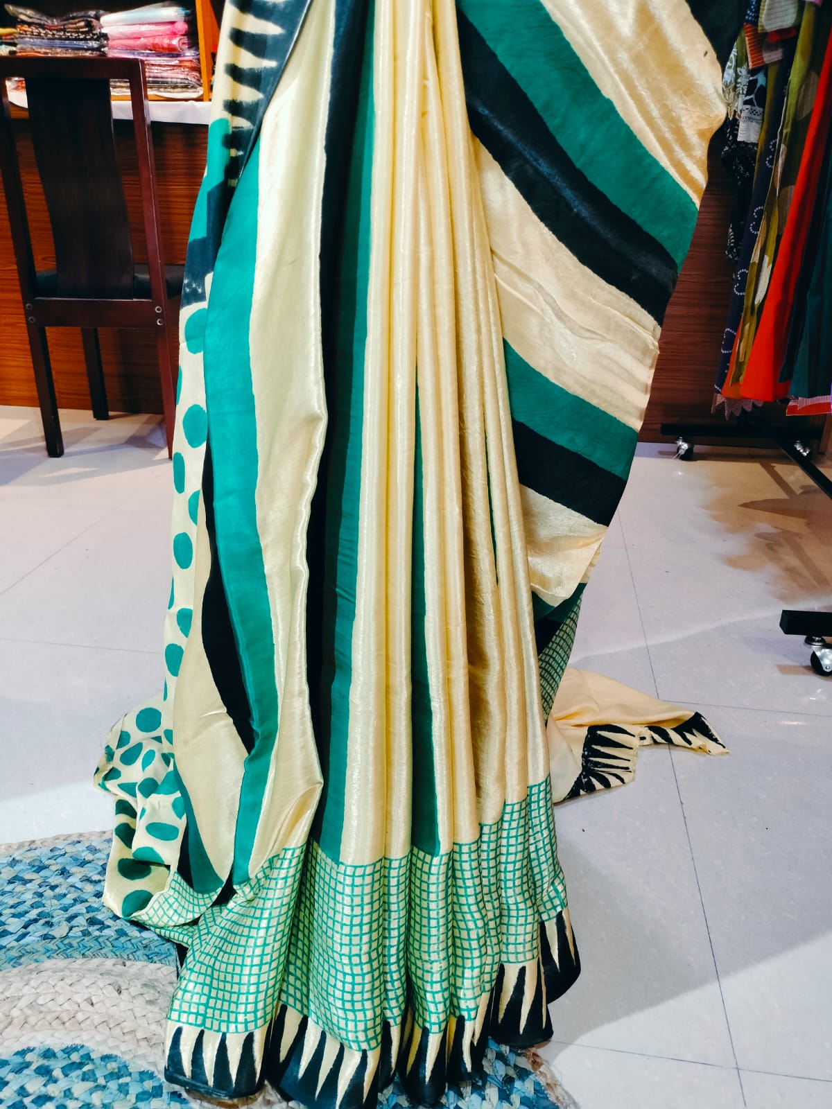 Vanaspati Modal Silk Sarees  Green