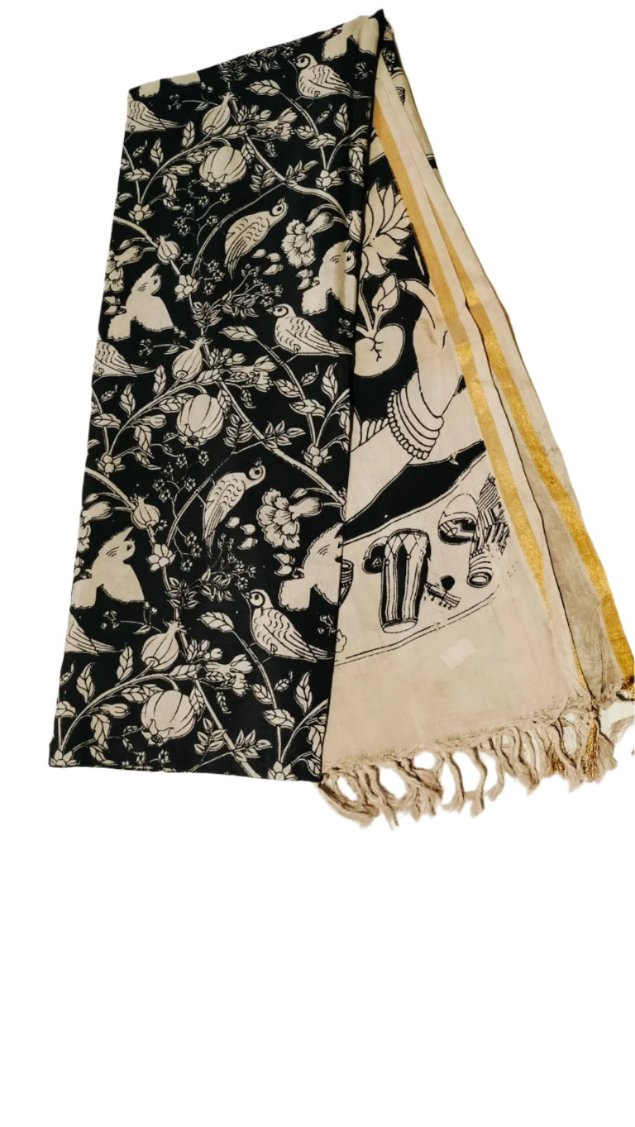 Handcrafted Kalamkari Dupatta – Authentic & Elegant Designs