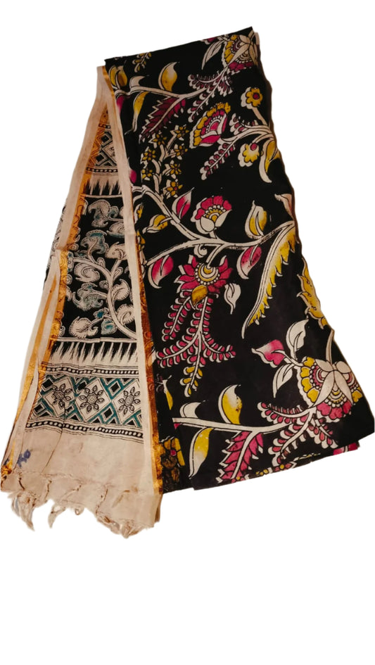 Kadi Kalamkari Dupattas – Hand-painted Cotton Dupattas Online