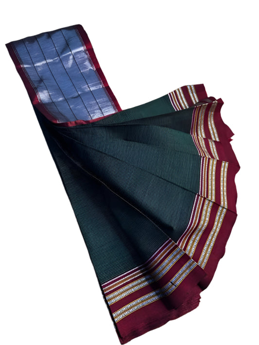 Ilkal Gaadi Border Bottle Green
