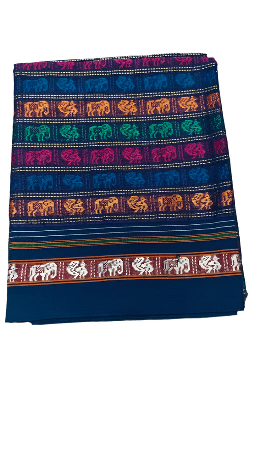 Handloom Pure Cotton Khun Blouse Pieces / Handloom Fabric Online