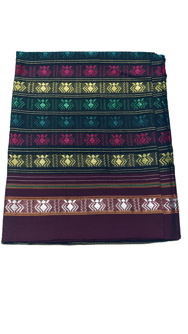 Handloom Pure Cotton Khun Blouse Pieces / Handloom Fabric Online