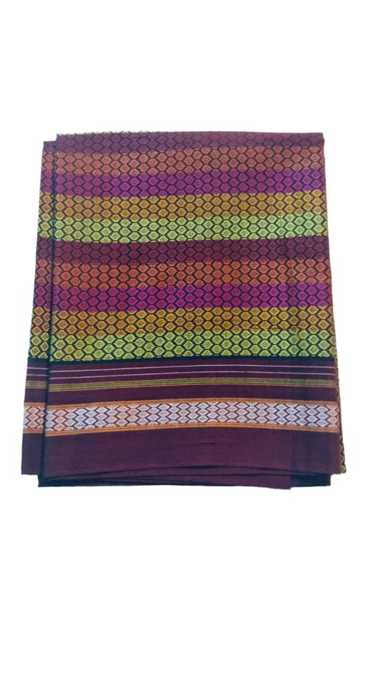Handloom Pure Cotton Khun Blouse Pieces / Handloom Fabric Online