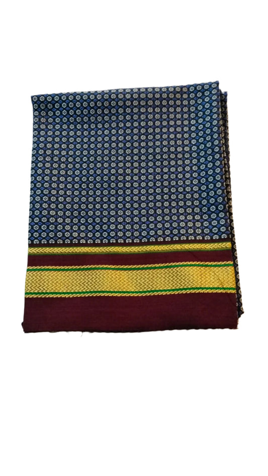 Khun Blouse Fabric - Silver Blue