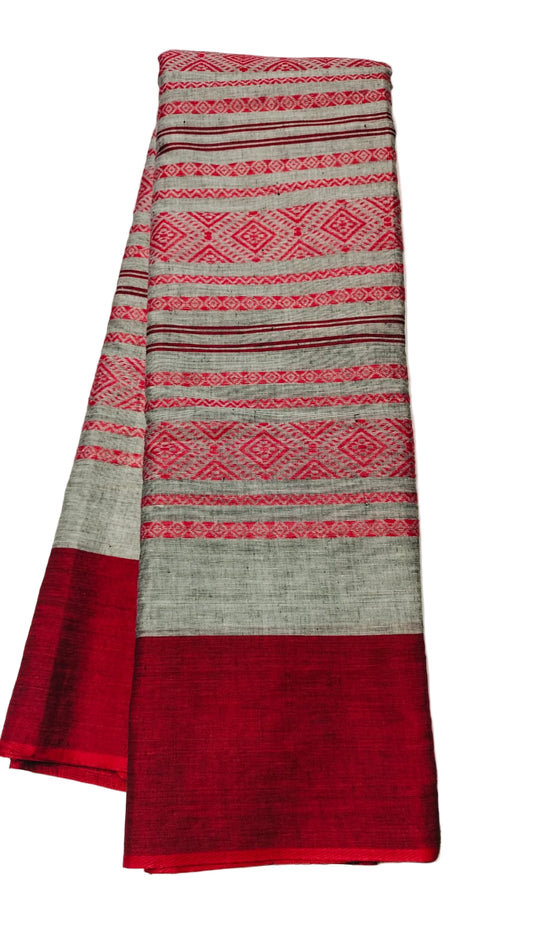Handloom Cotton Dhaniakhalli Saree