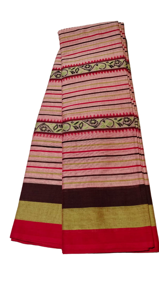 Handloom Cotton Dhaniakhalli Saree