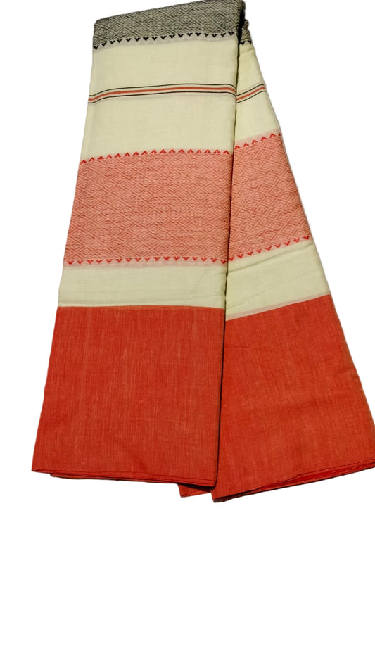 Handloom Cotton Dhaniakhalli Saree&nbsp;