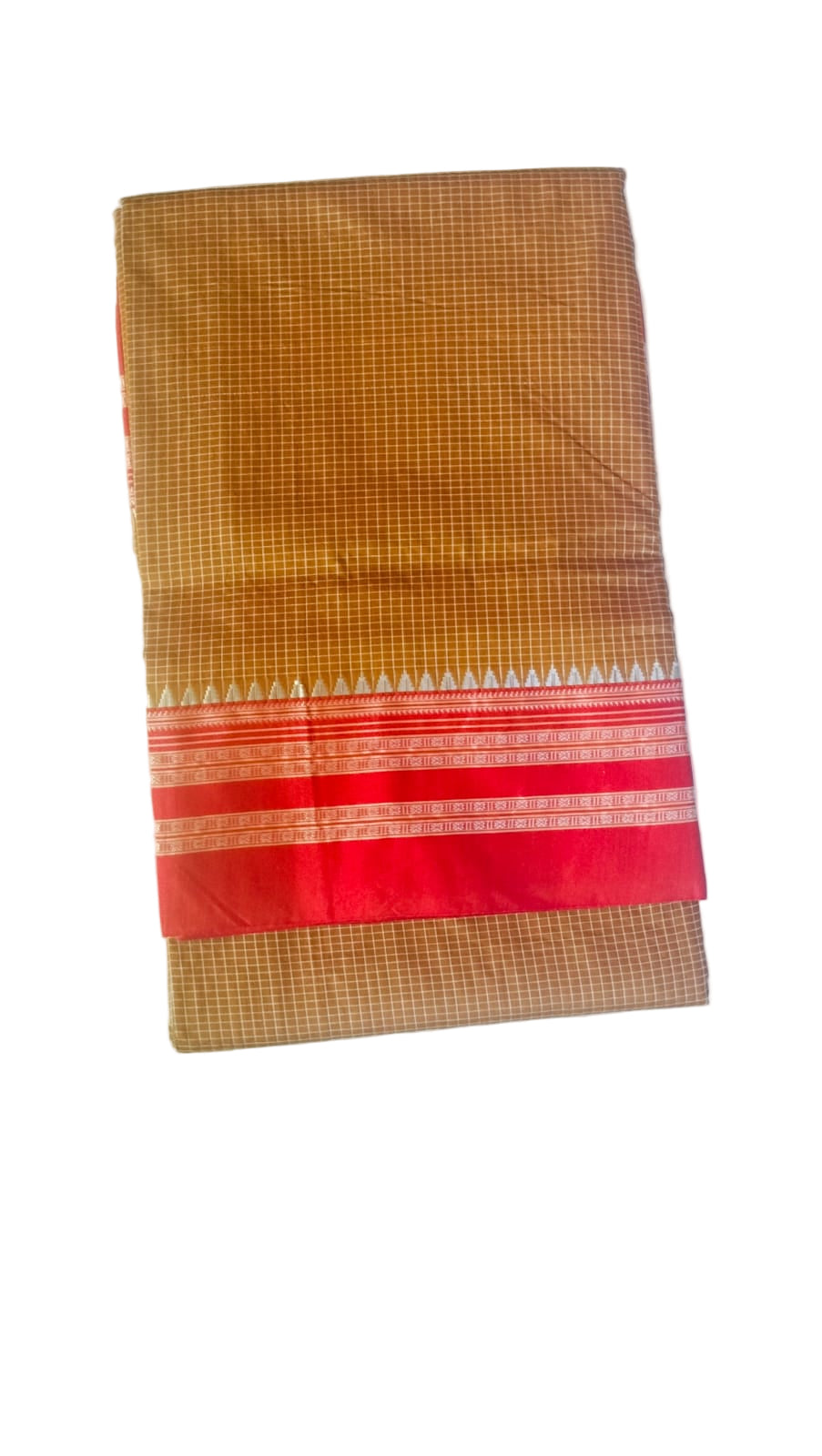 Narayanpet Cotton Silk Saree with Ilkal Topi Teni Viscose Pallu
