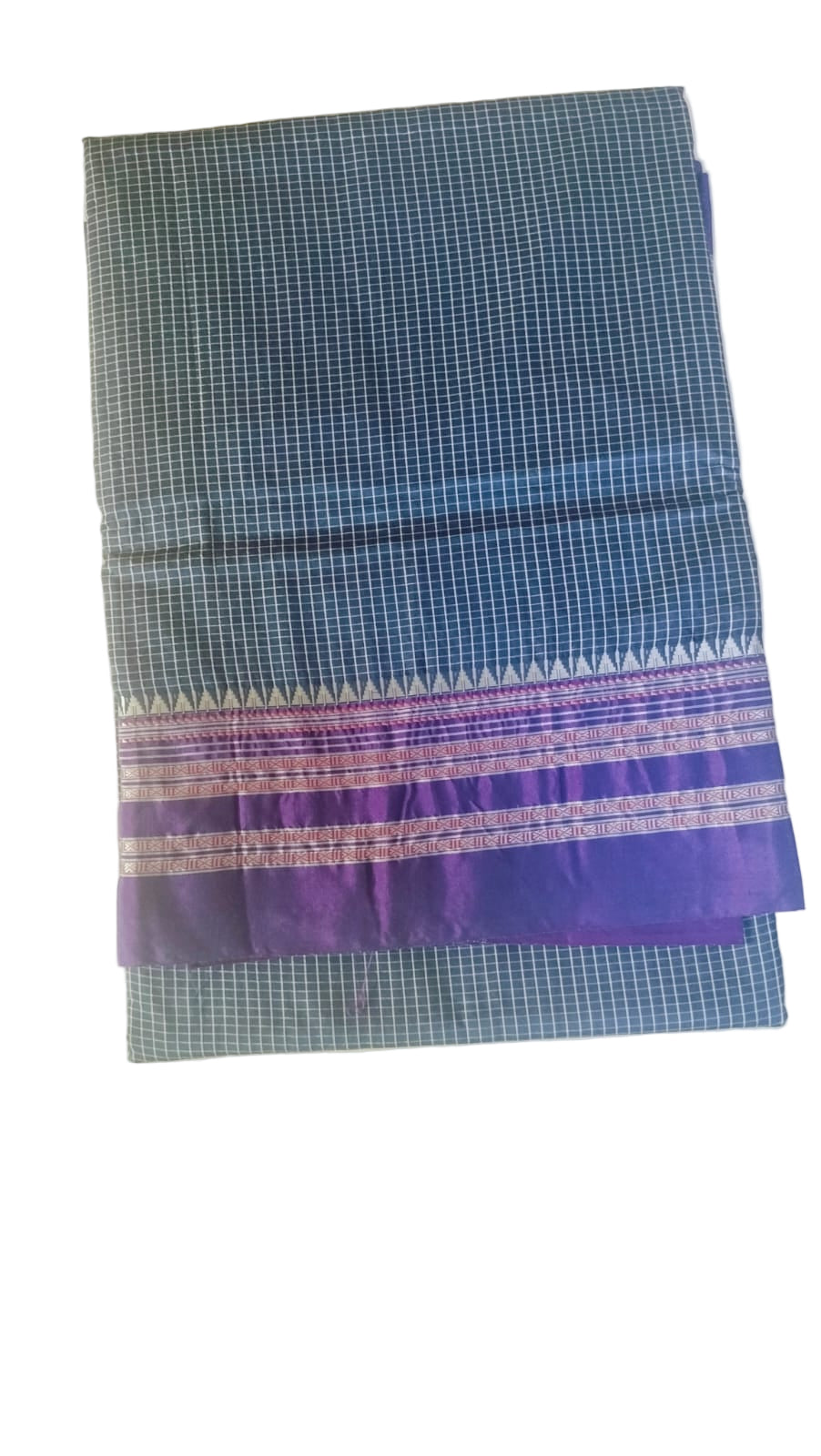 Narayanpet Cotton Silk Saree with Ilkal Topi Teni Pallu | Handcrafted Weave