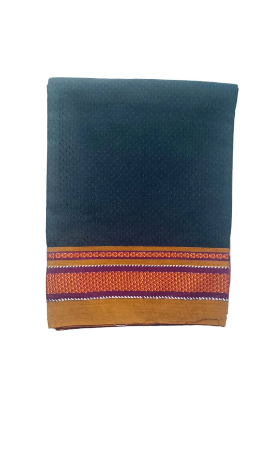 Khun Blouse Piece Black with Orange