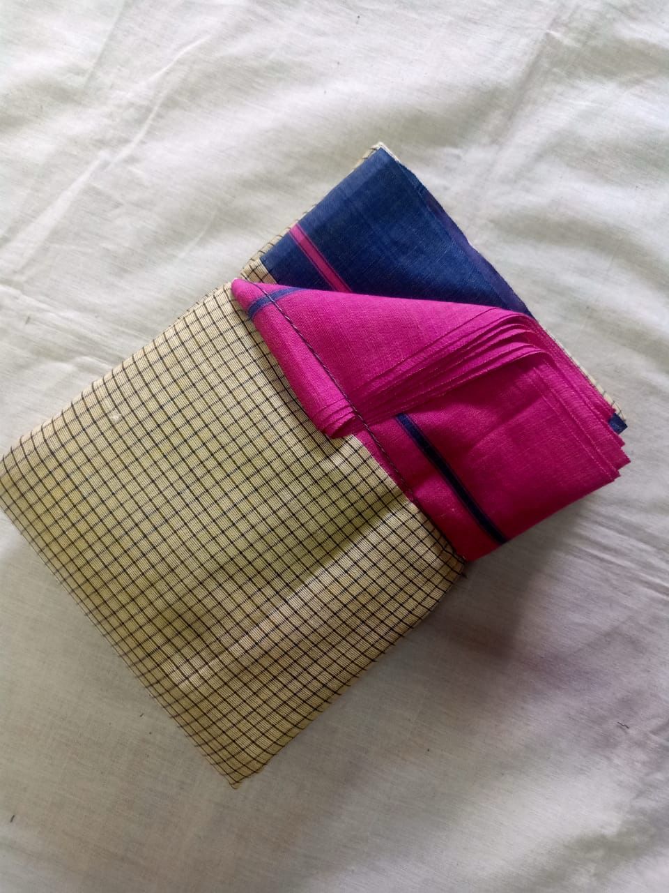 Anchu Patteda Saree With Lemon yellow - Ganga Jamuna