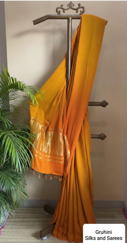 Pure Handloom Modal Silk Saree with Lagdi Patti Pallu – Blue