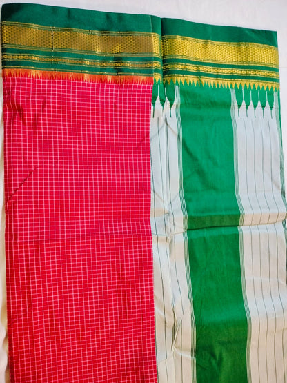 Ilkal Cotton Silk Saree Majenta