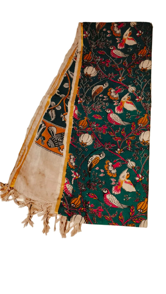 Kadi Kalamkari Dupattas – Hand-painted Cotton Dupattas Online