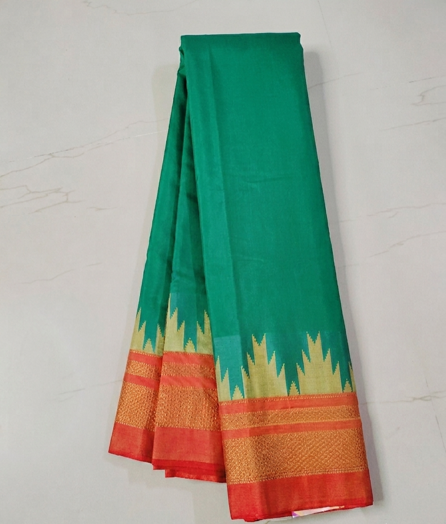 Ilkal Temple Border Saree