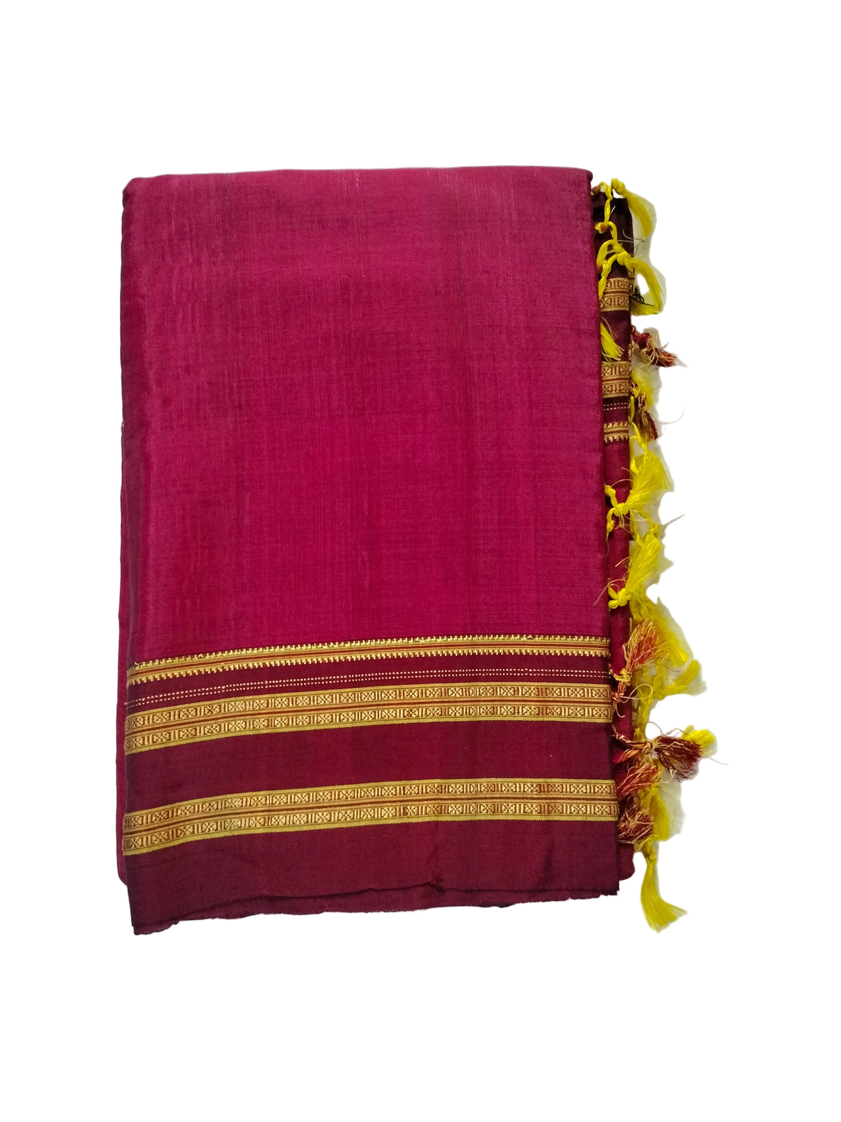 Ilkal Satin Silk Saree - Maroon Colour