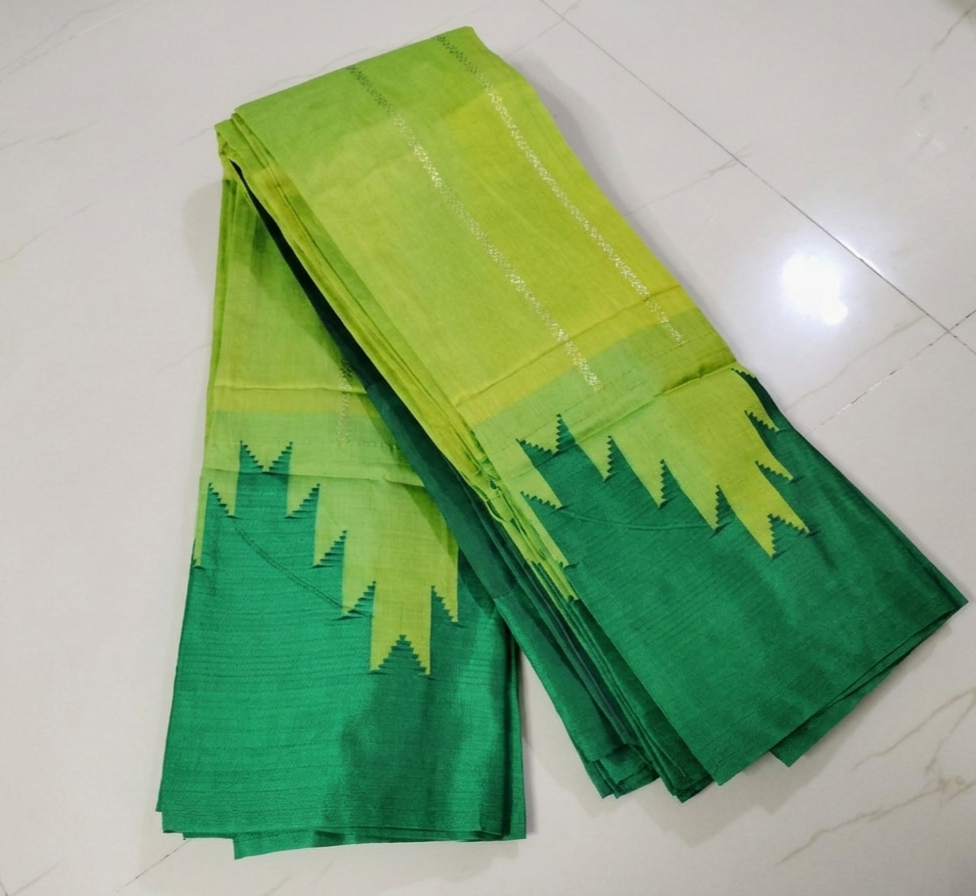 Ilkal Temple Border Saree