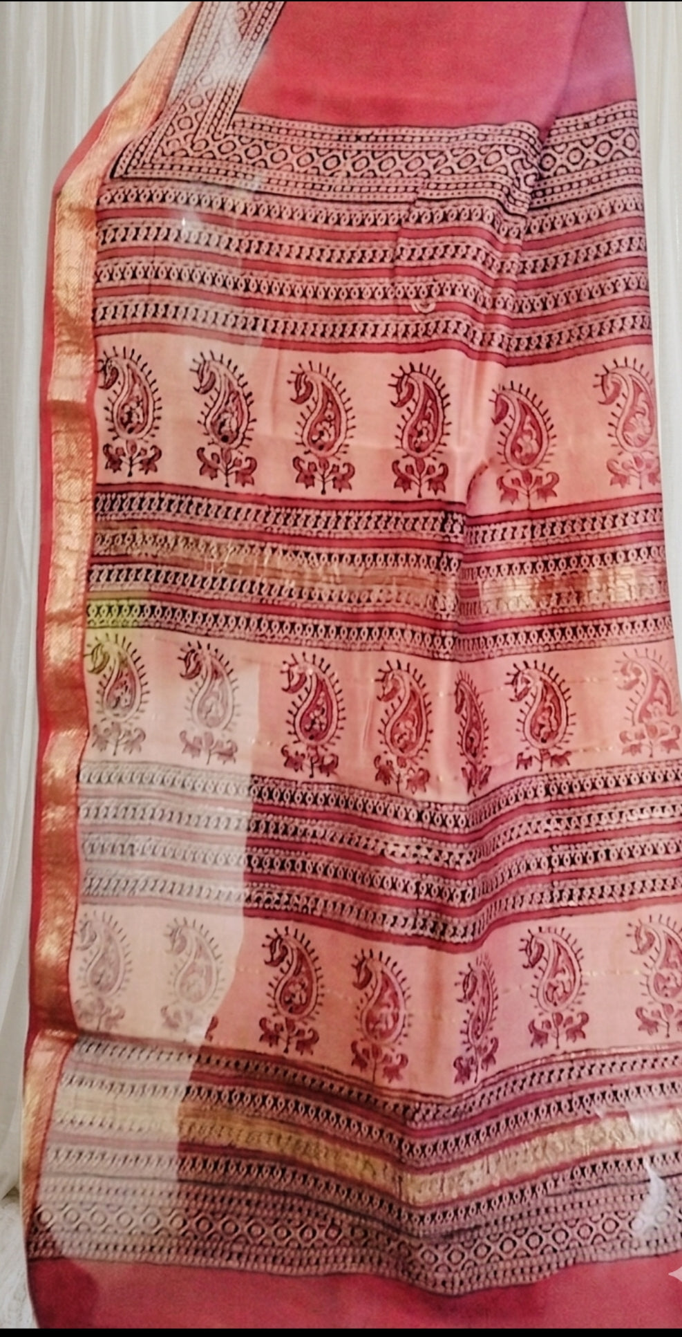Buy Maheshwari Cotton Silk Sarees Online | Lightweight Office Wear Sarees
