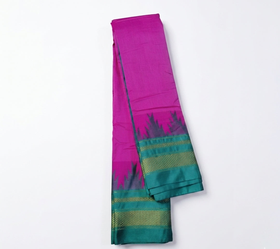 Ilkal Temple Border Saree