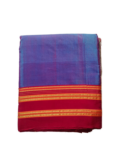 Ilkal Satin Silk Saree - Blue