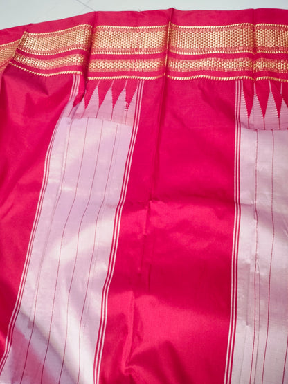 Ilkal Temple Border Saree