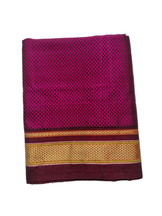 Handloom Pure Cotton Khun Blouse Pieces / Handloom Fabric Online