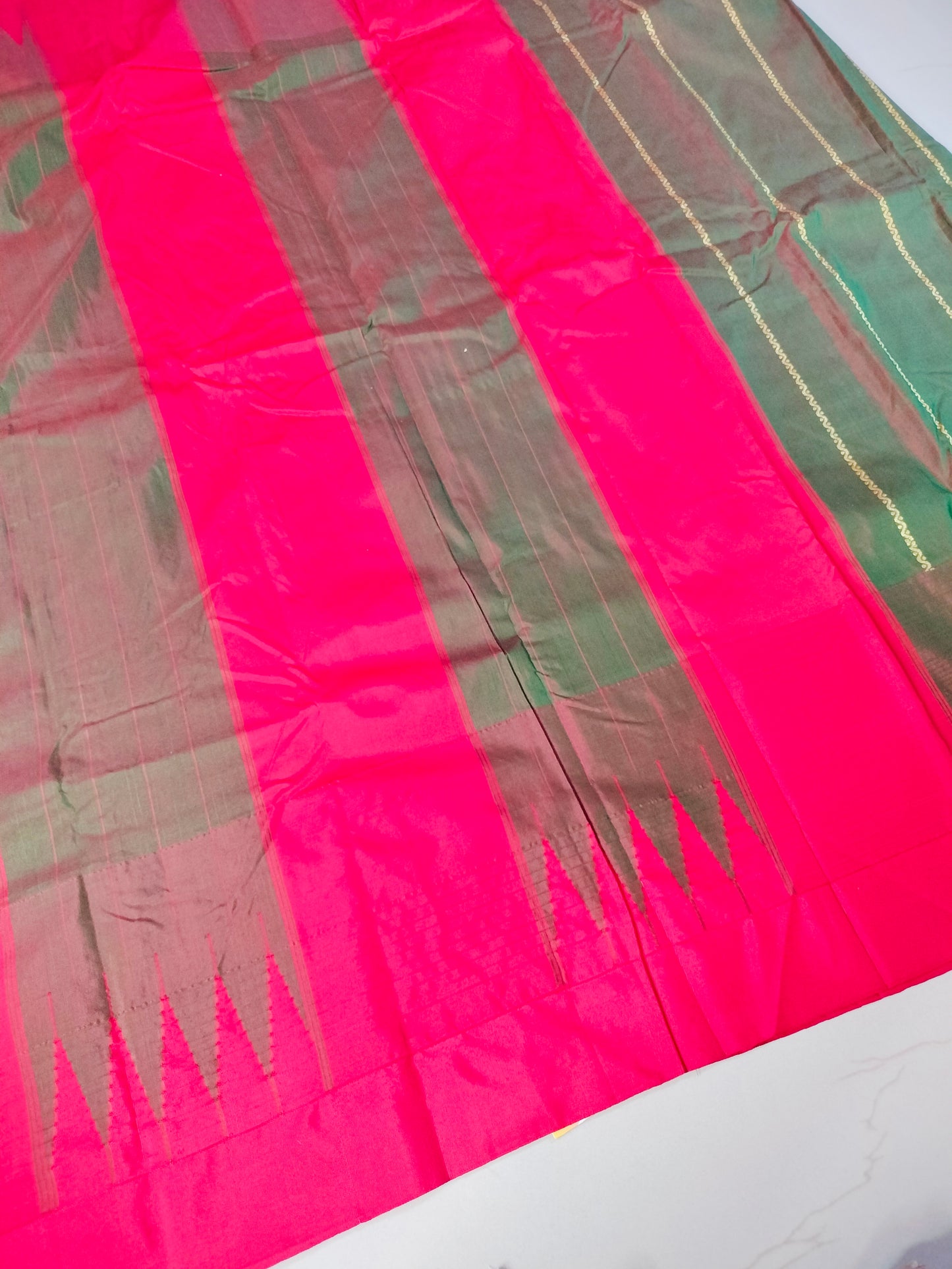 Ilkal Temple Border Saree