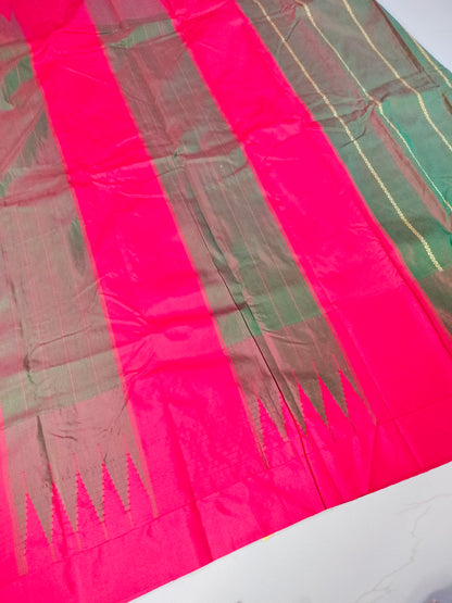 Ilkal Temple Border Saree