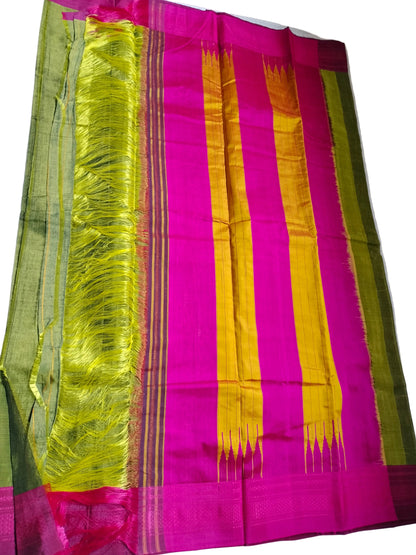 Ilkal Satin Silk Saree | Tope Teni Pallu | Gruhini Silks