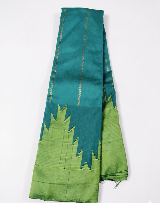 Ilkal Temple border Saree